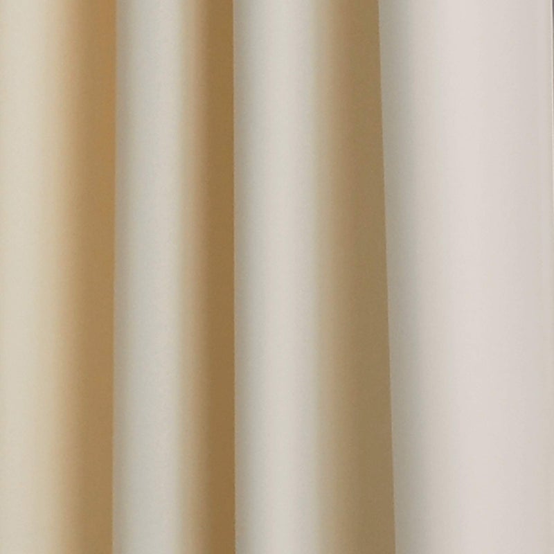 Curtainworks Kendall Color Block Grommet Curtain Panel, 84 inch(84"L x 52"W) , Cream/Black - Image 4
